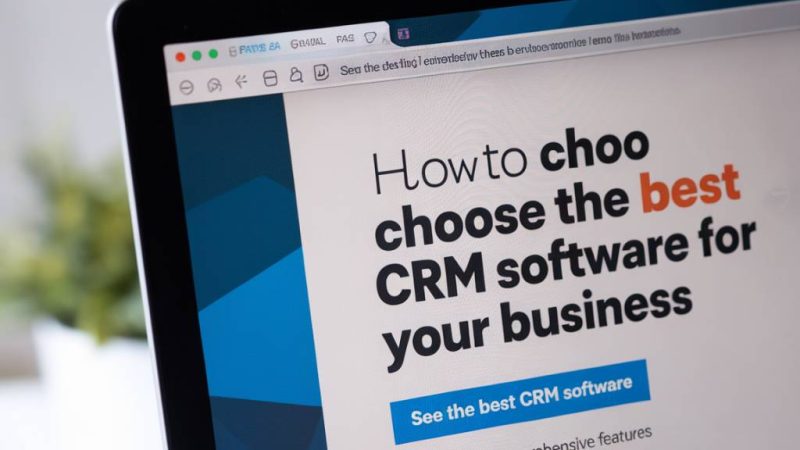 Comment choisir le logiciel CRM idéal pour votre entreprise