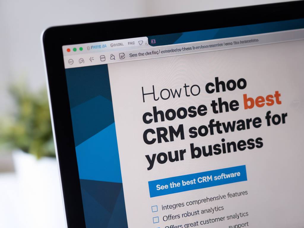 Comment choisir le logiciel CRM idéal pour votre entreprise